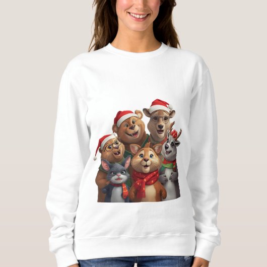 Funny Dog Trio Hoodie – Cute Animal Sweatshirt (Devant)