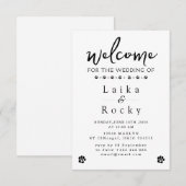 Funny Dog Wedding Invitation Save The Date (Voorkant / Achterkant)