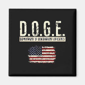 Funny Doge Department Of Government Efficiency Tee Magneet (Voorkant)