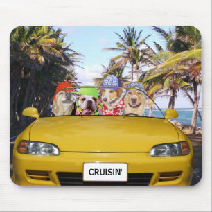 Funny Dogs Cruisin' Muismat