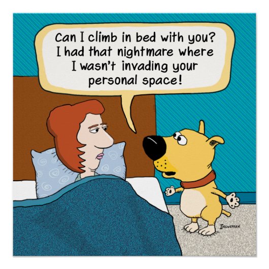 Funny Dog's Nightmare Poster Perfect Poster (Voorkant)