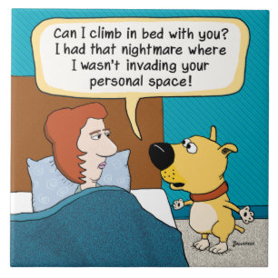 Funny Dog's Nightmare Tegeltje