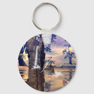 Funny dolphin sleutelhanger