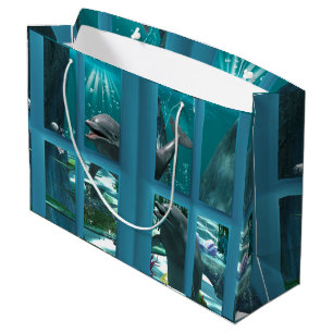 Funny dolphins large cadeautasje