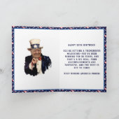Funny DONALD TRUMP 50e carte d'anniversaire (Intérieur)