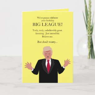 Funny Donald Trump Birthday Card Famous Gezegden Kaart