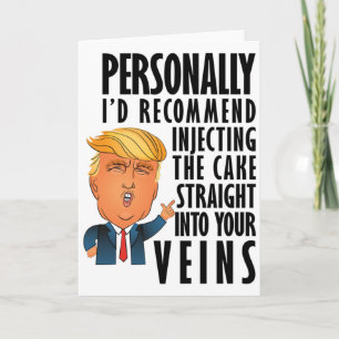 Funny Donald Trump Birthday Card Kaart