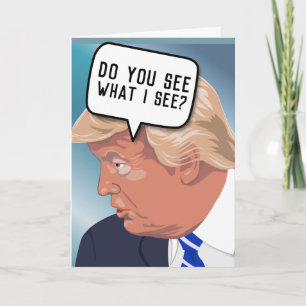 FUNNY DONALD TRUMP BIRTHDAY CARDS KAART