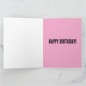 FUNNY DONALD TRUMP CARTE D'ANNIVERSAIRE POUR ELLE (Intérieur)