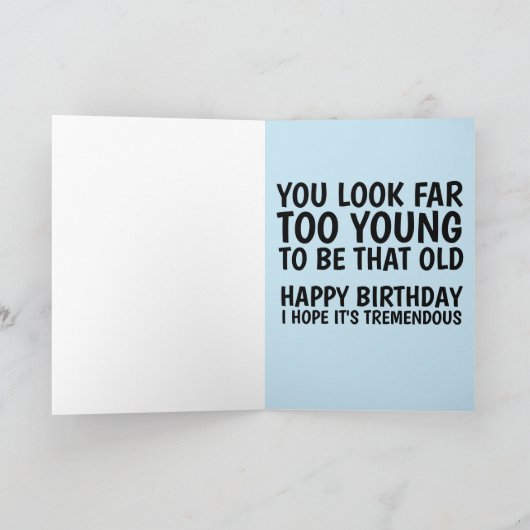 FUNNY DONALD TRUMP CARTES D'ANNIVERSAIRE FUNNY (Intérieur)