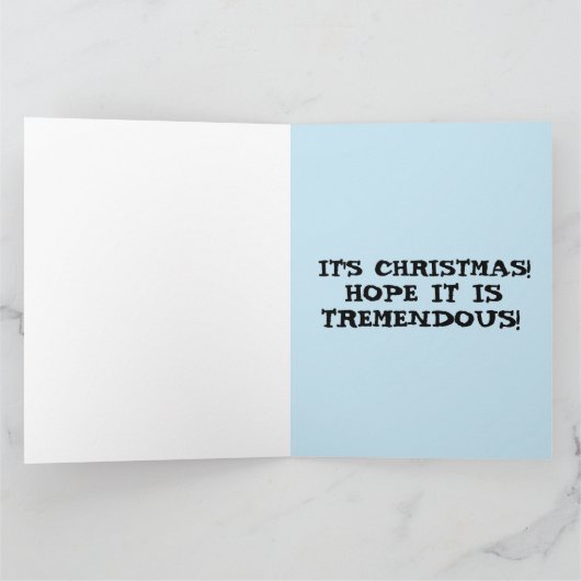 Funny Donald Trump Christmas greeting card Bedankkaart (Binnen)