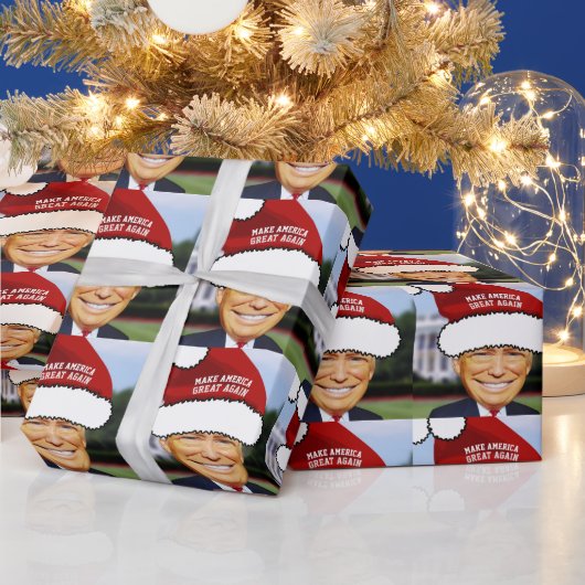 FUNNY DONALD TRUMP CHRISTMAS WRAPPING PAPER CADEAUPAPIER (Feestdagen)