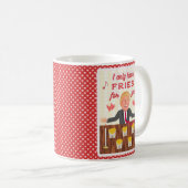 Funny Donald Trump Fast Food Fries Valentijnsdag Koffiemok (Voorkant rechts)