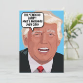 FUNNY DONALD TRUMP INVITATIONS À LA FÊTE D'ANNIVER (Debout devant)