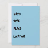 FUNNY DONALD TRUMP INVITATIONS À LA FÊTE D'ANNIVER (Dos)