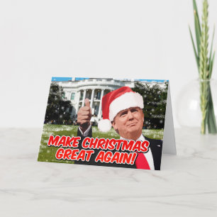 Funny Donald Trump Kerstmis Feestdagen Kaart