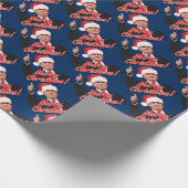 Funny Donald Trump Merry Kerstkerstkerstkerstkerst Cadeaupapier (Hoek)