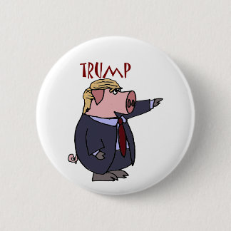 Funny Donald Trump Politieke Cartoon Ronde Button 5,7 Cm