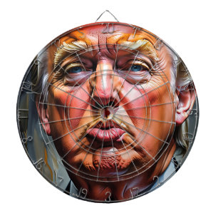 Funny Donald Trump Pucker Dart Board Dartbord