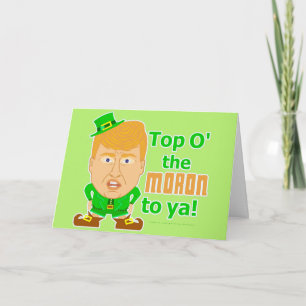 Funny Donald Trump St Patricks Day Leprechaun Kaart