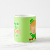 Funny Donald Trump St Patricks Day Leprechaun Koffiemok (Center)