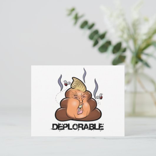 Funny Donald Trump - Trumpy-Poo Poo Emoji Icon Briefkaart (Staand voorkant)
