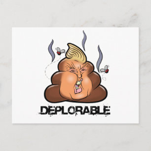 Funny Donald Trump - Trumpy-Poo Poo Emoji Icon Briefkaart