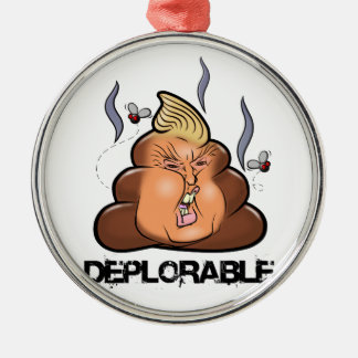 Funny Donald Trump - Trumpy-Poo Poo Emoji Icon Metalen Ornament