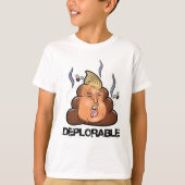 Funny Donald Trump - Trumpy-Poo Poo Emoji Icon T-shirt (Voorkant)