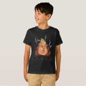 Funny Donald Trump - Trumpy-Poo Poo Emoji Icon T-shirt (Voorkant volledig)