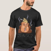 Funny Donald Trump - Trumpy-Poo Poo Emoji Icon T-shirt (Voorkant)