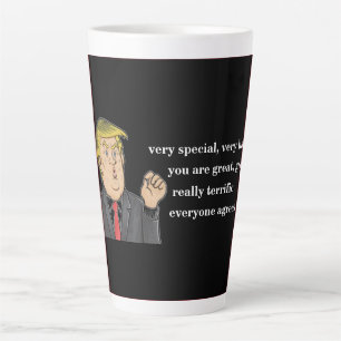 Funny Donald Trump Vaderdag Dad Black Color Latte Mok