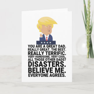Funny Donald Trump Vaderdag Kaart