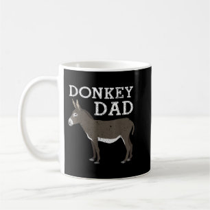 Funny Donkey Art voor papa Mannen Donkey Lover Mul Koffiemok