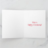 Funny Donkey Christmas Kaart (Binnen)