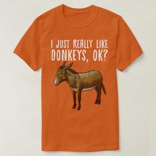 Funny Donkey Design for Men Mule Animal Boerderij T-shirt (Design voorkant)