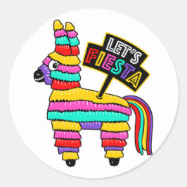 Funny donkey piñata stickers