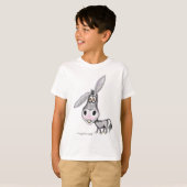 Funny donkey schattig t-shirt (Voorkant volledig)