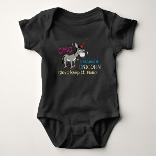 Funny Donkey Unicorn Romper