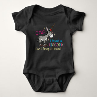 Funny Donkey Unicorn Romper