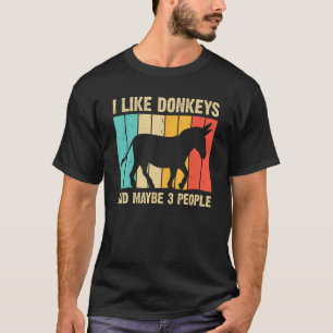 Funny Donkey voor mannen muilkorf paardenpest T-shirt