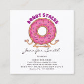 Funny Donut Bakery Square Visitekaartje (Achterkant)