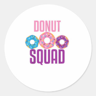 Funny Donut Doughnut Lover TShirt Ronde Sticker