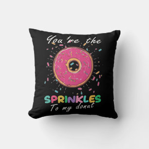 Funny donut geciteerd kussen