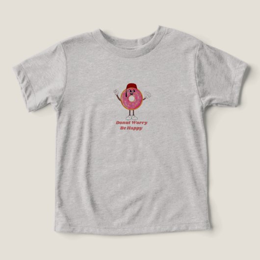 Funny Donut T-Shirt – Donut Worry Be Happy Gift (Design Recto)