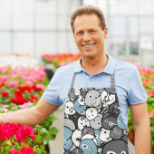 Funny Doodle Monsters Schort