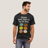 Funny Doughnut Donut Lover Please Dont Stare At T-shirt (Voorkant volledig)