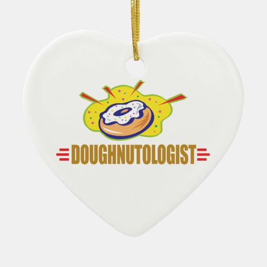 Funny Doughnut Keramisch Ornament (Voorkant)