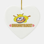 Funny Doughnut Keramisch Ornament (Achterkant)