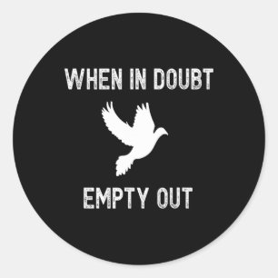 Funny Dove Hunter for Hunters - Bird Gift T-shirt Ronde Sticker